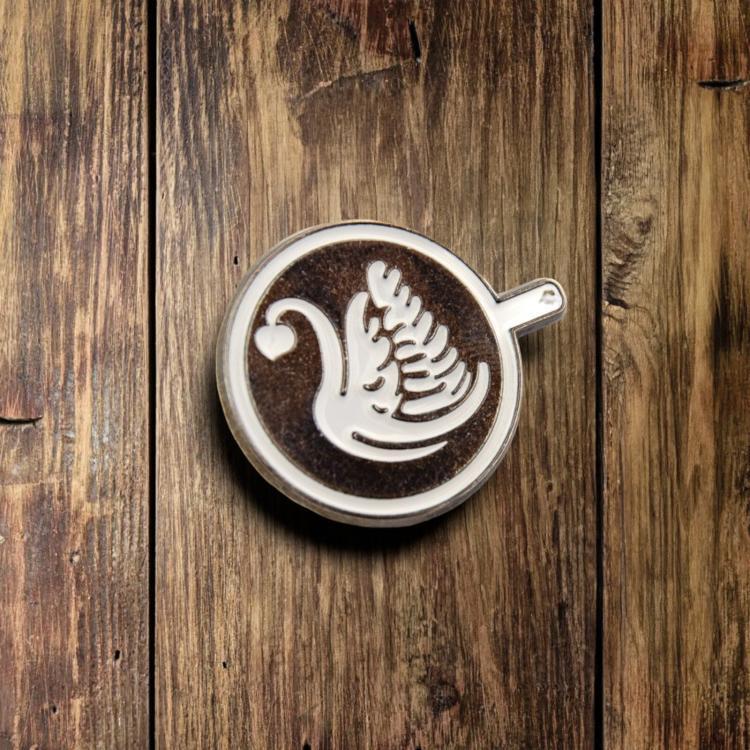 Latte Art - Schwan Pin